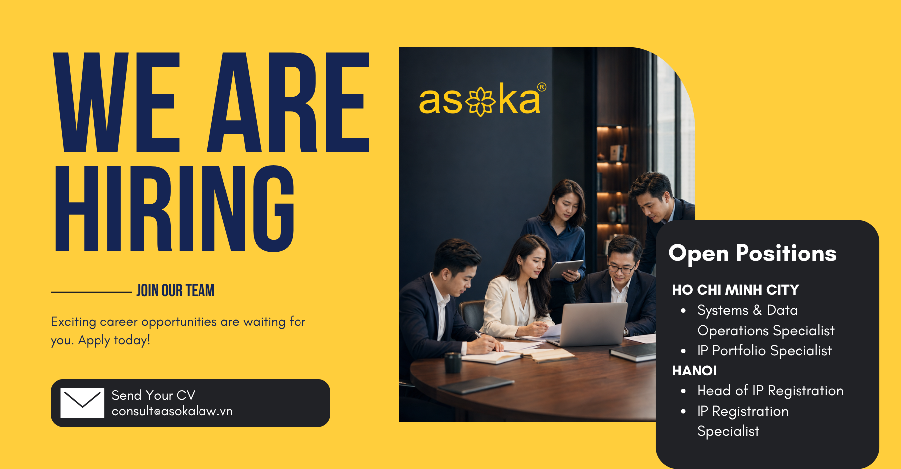 Asoka Law | Tuyển Chuyên viên Nhãn hiệu & Bản quyền Hà Nội