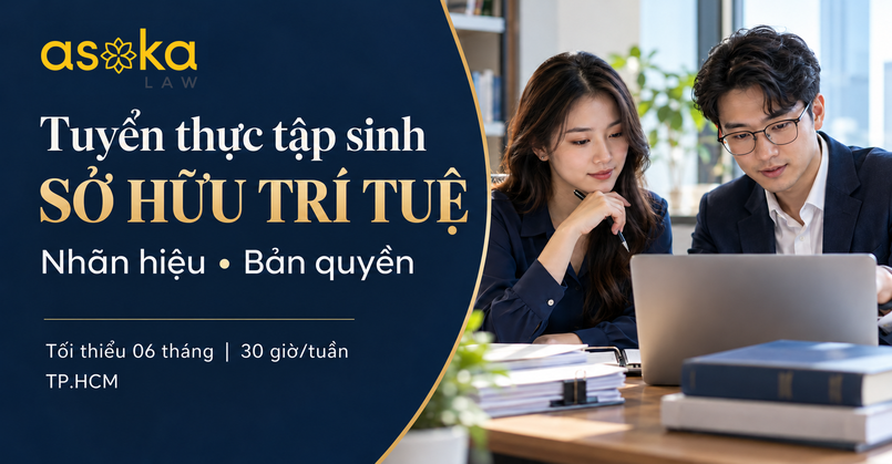 Asoka Law tuyển thực tập sinh học việc sở hữu trí tuệ tại TP.HCM